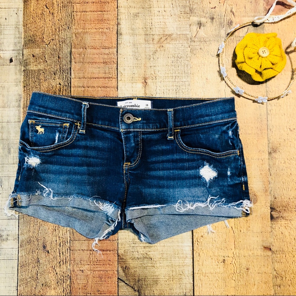 Girls Abercrombie & Fitch denim shorts